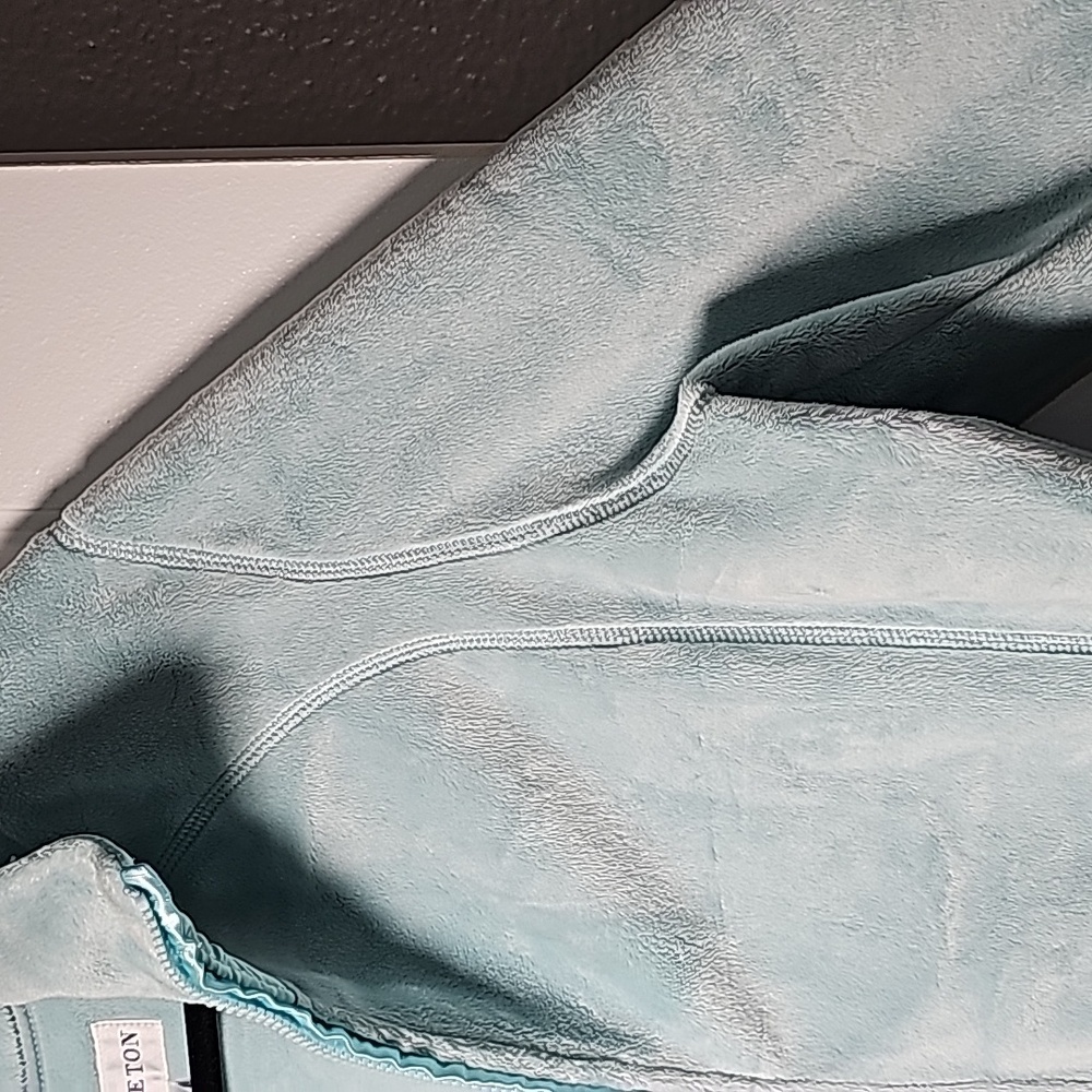 Pendleton XL fuzzy fleece jacket, aquamarine teal - Picture 7 of 16